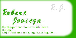 robert jovicza business card